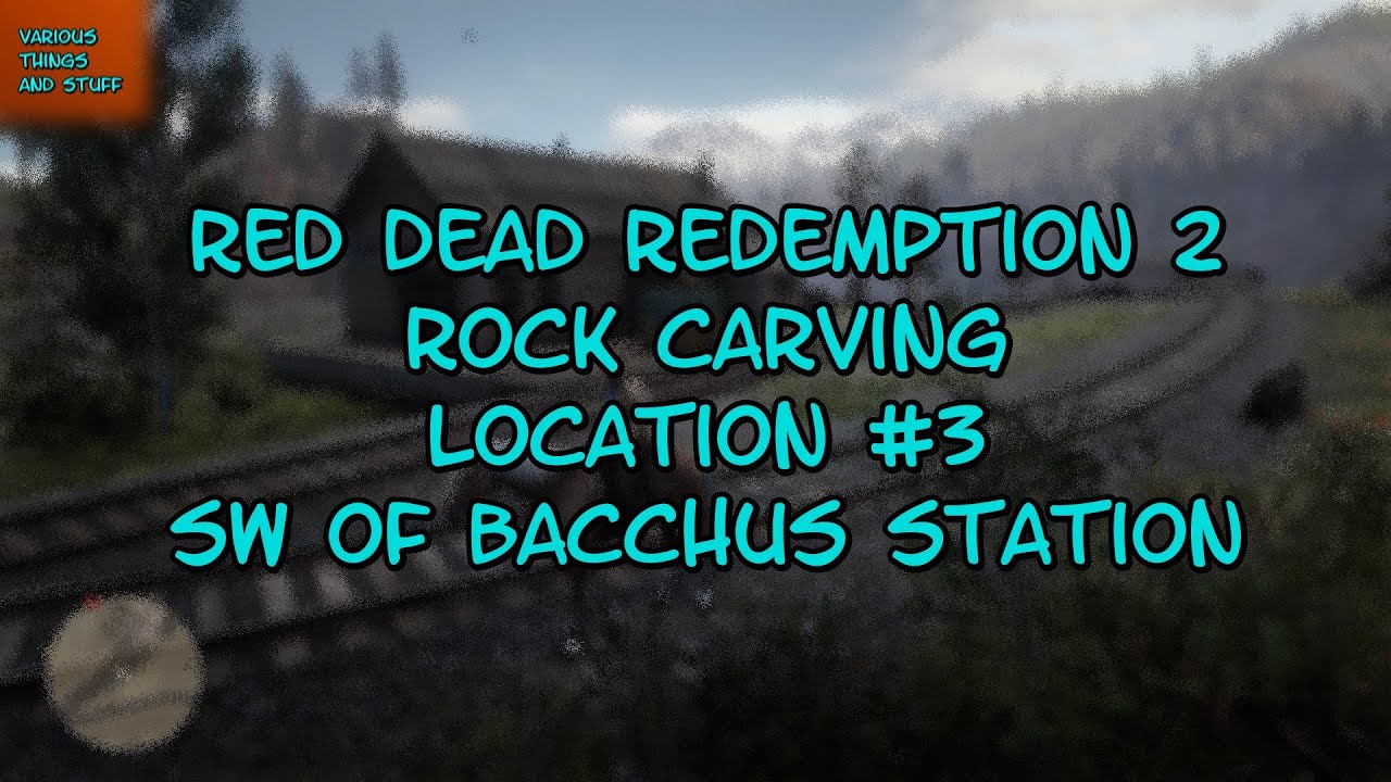 Red Dead Redemption 2 Rock Carving Location 3 SW of Bacchus Station