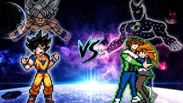 Goku LB V2 OP (all form) VS Ben 10 S3 V4 OP (all form) in Mugen