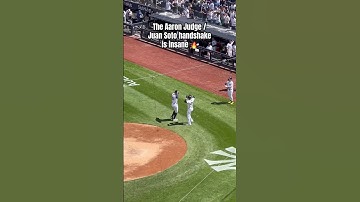 Aaron Judge & Juan Soto have a sick handshake going on #mlb #baseball #yankees #aaronjudge