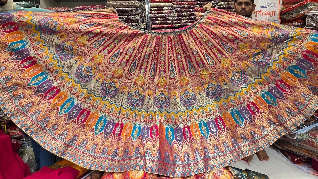 ওরে সর্বনাশ কি দিচ্ছি আমার মাথা নষ্ট করা   কালেকশন হলুদের  রাজস্থানী কাতান লেহেঙ্গা আমরা মাএ ৮০০০ টা