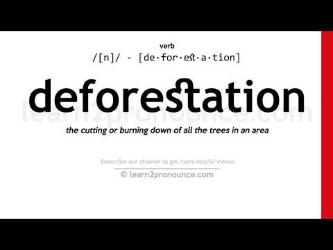 Pronunciation of Deforestation | Definition of Deforestation