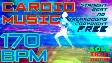 170 BPM CADENCE CARDIO RUNNING AEROBICS MUSIC ELECTRONIC TYPE BLAST EDM BEAT FREE FOR PROFIT 1 HOUR