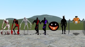 SCP-096 VS SCP-087 VS SCP-2125 VS SCP-2427!! Garrys Mod Sandbox