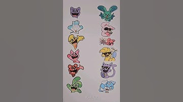 Poppy playtime smiling critters3 matching puzzle🎨 #shorts #viral