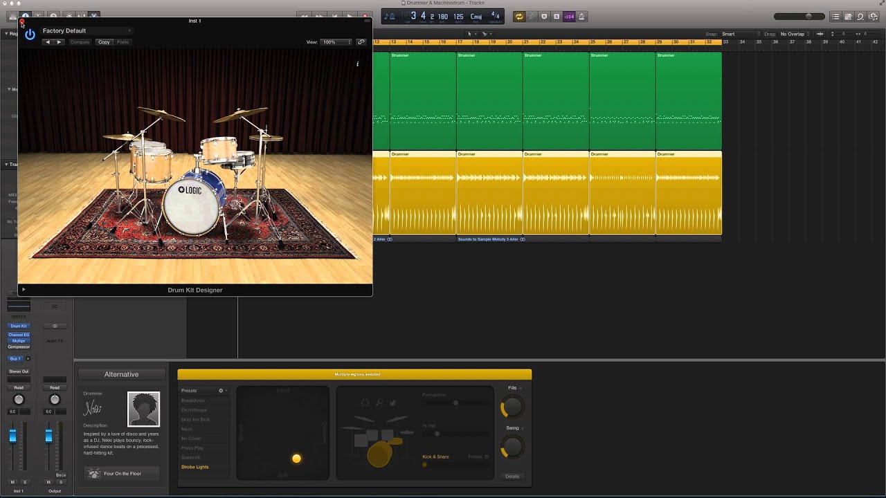 logic pro 7 drum machine