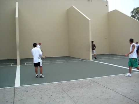 Outdoor Racket Ball OU 030 - Outdoor Racquetball - YouTube