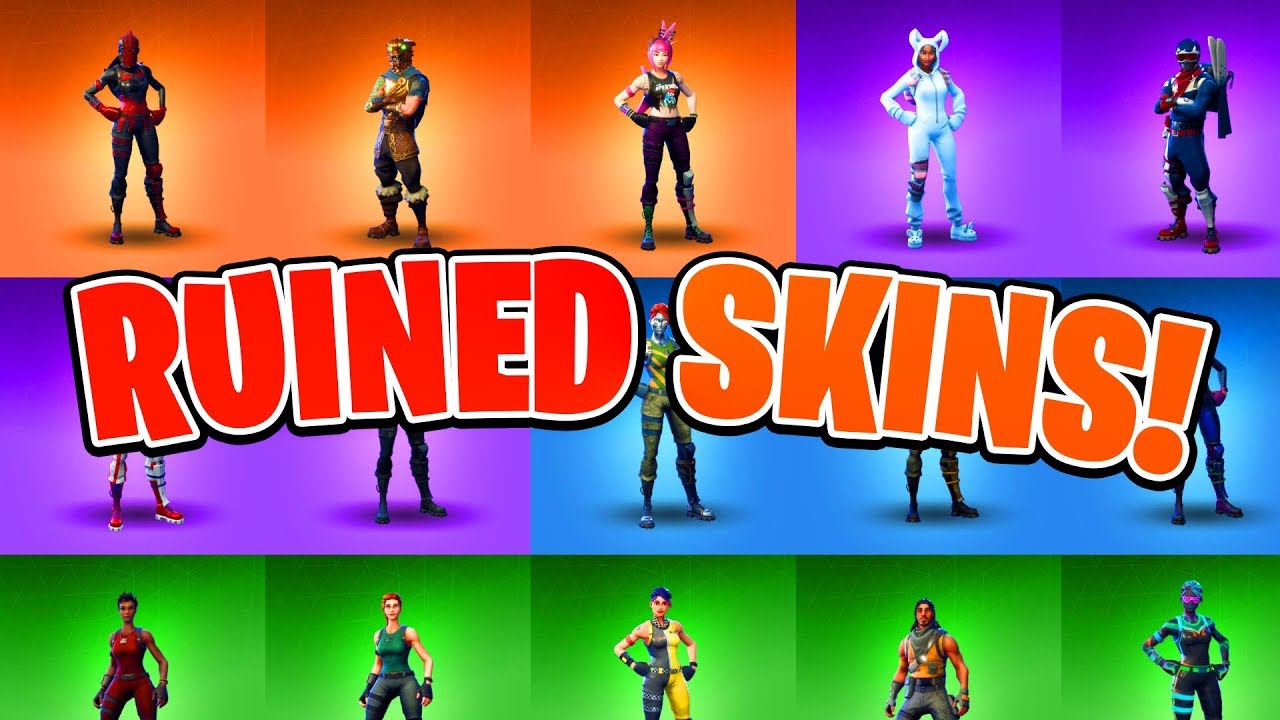 10 RARE Fortnite Skins RUINED By Epic! (Rare Fortnite ...