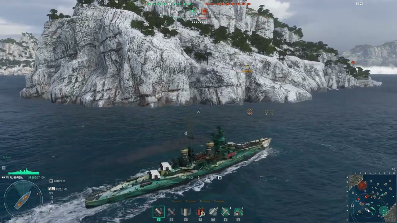 FROM WORLD OF WARSHIP---THE BIG SHIP HAS LEFT THE PORT----Gamed By
