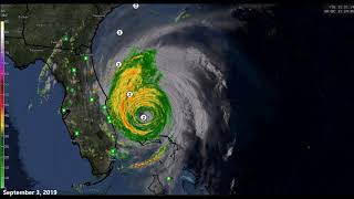 Hurricane Dorian Radar-Satellite Loop Aug 29-Sept 7, 2019