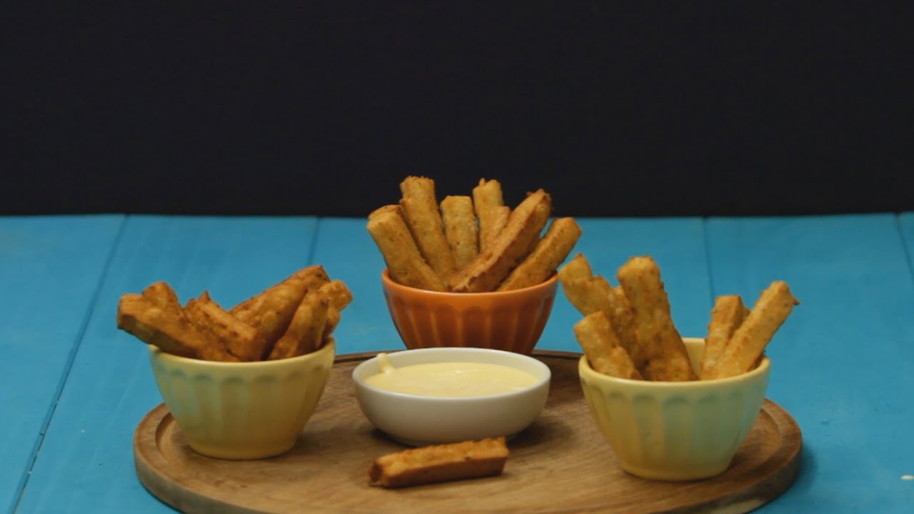 Ideales para acompañar unos mates: Churros salados con queso - YouTube