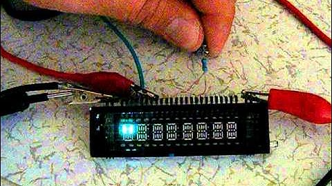 Vacuum Fluorescent Alphanumeric Display Test Circuit