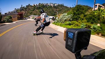 GoPro Footage Insane Longboard Speed Near Houses
