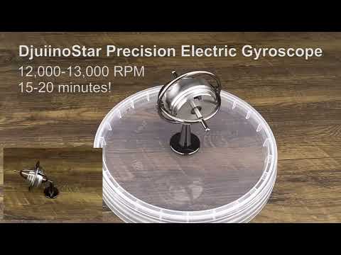 DjuiinoStar Super Precision Electric Gyroscope: 12,000-13,000 RPM for 15-20 Minutes