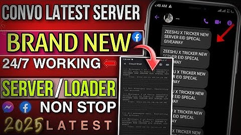 Convo Loader Server 2024|Convo Offline Server 2025 |Convo Non Stop Messenger Loader