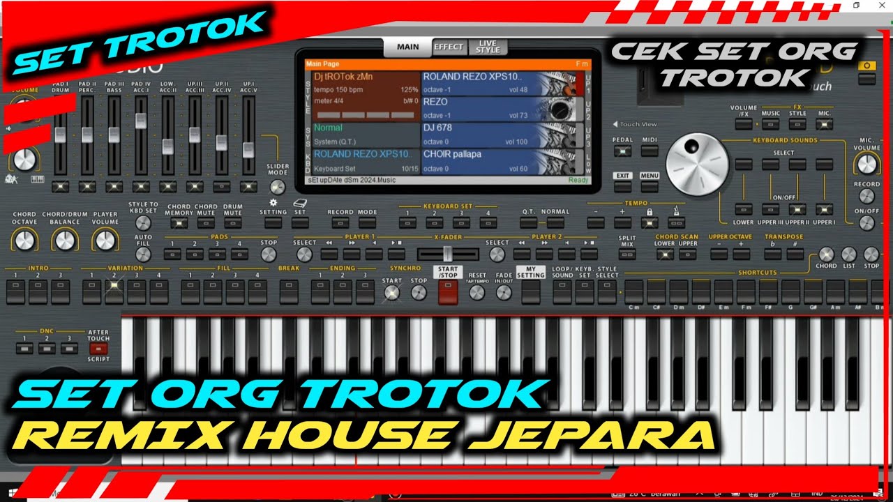 SET ORG DJ TROTOK TERBARU 2024-2025 FT HOUSE REMIX JEPARA || SOFTWARE MUSIK STUDIO