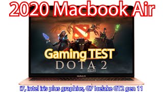 Macbook air 2020 DOTA2 Gaming TEST Guide intel Iris plus graphics screenshot 4