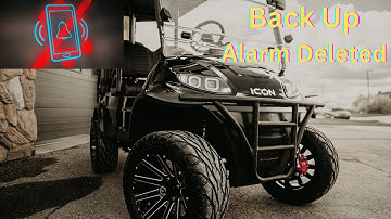 ICON CART REVERSE BEEPER DELETE!!!