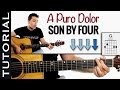 Como tocar A PURO DOLOR en guitarra acústica MUY FACIL ACORDES y ritmo