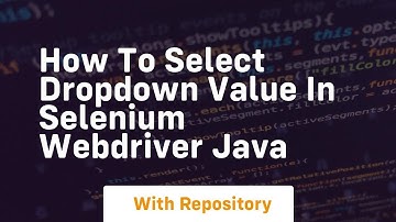 how to select dropdown value in selenium webdriver java
