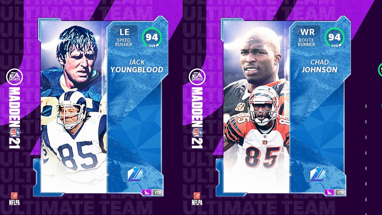 MUT 21 LEGENDS CHAD JOHNSON AND JACK YOUNGBLOOD! | MADDEN 21 ULTIMATE TEAM