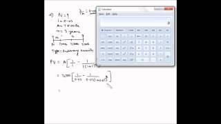 Present value of an annuity - Example 1