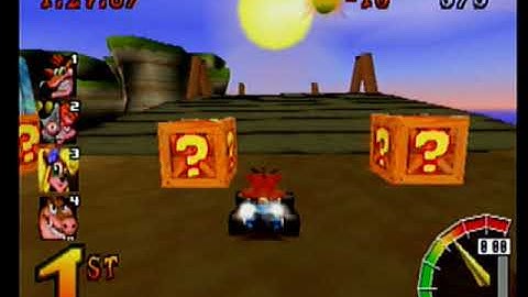 CTR Crash Team Racing: Arcade: Crash Cove: Single: Medium: 5 Laps [Race Time] - Playstation 1