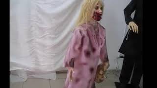 Spirit Halloween Prototype Walking Dead Teddy Bear Girl 2012