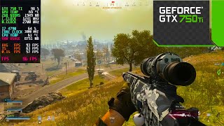 GTX 750 TI - Call of duty Warzone 2 - 1080P | I7 4790