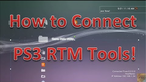 How to Connect to PS3 RTM Tools Tutorial!