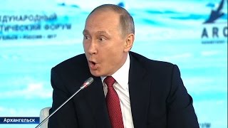 ПУТИН: &quot;ЧИТАЙТЕ ПО ГУБАМ - NO&quot; Путин отвергает обвинения о вмешательстве России в выборы США.