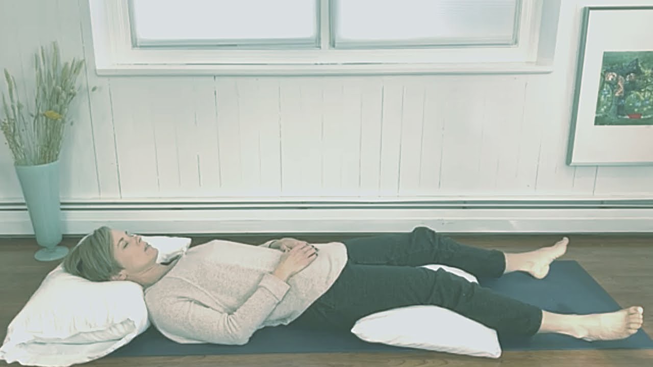 Restorative yoga with two pillows YouTube