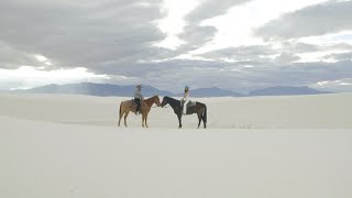 A Horseback Elopement at the White Sands National Park in New Mexico | Adventure Wedding Films