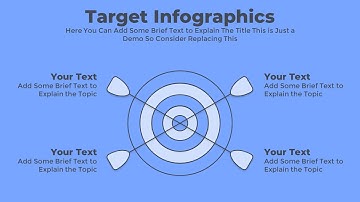 PowerPoint Arrow in Target Infographic Slide
