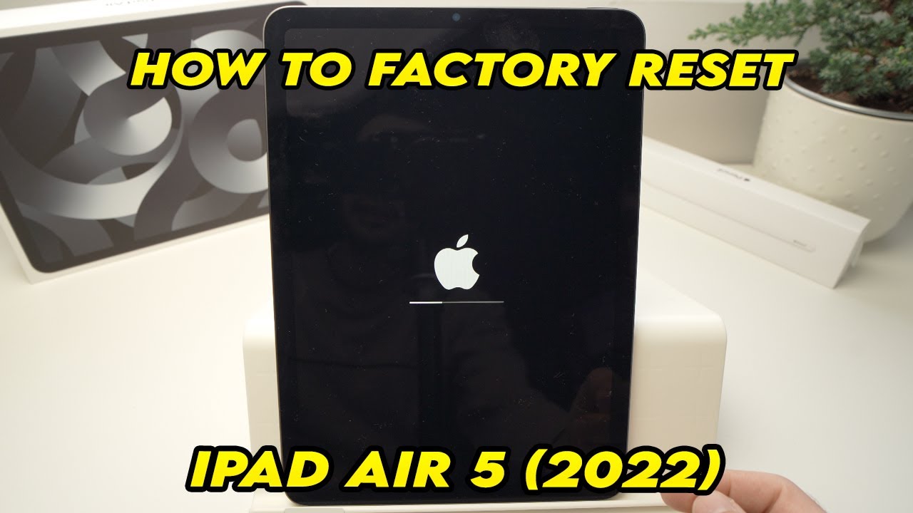 iPad Air 5 (2022) : How to Factory Reset / Delete Everything - YouTube