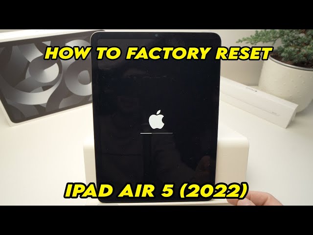 iPad Air 5 (2022) : How to Factory Reset / Delete Everything - YouTube