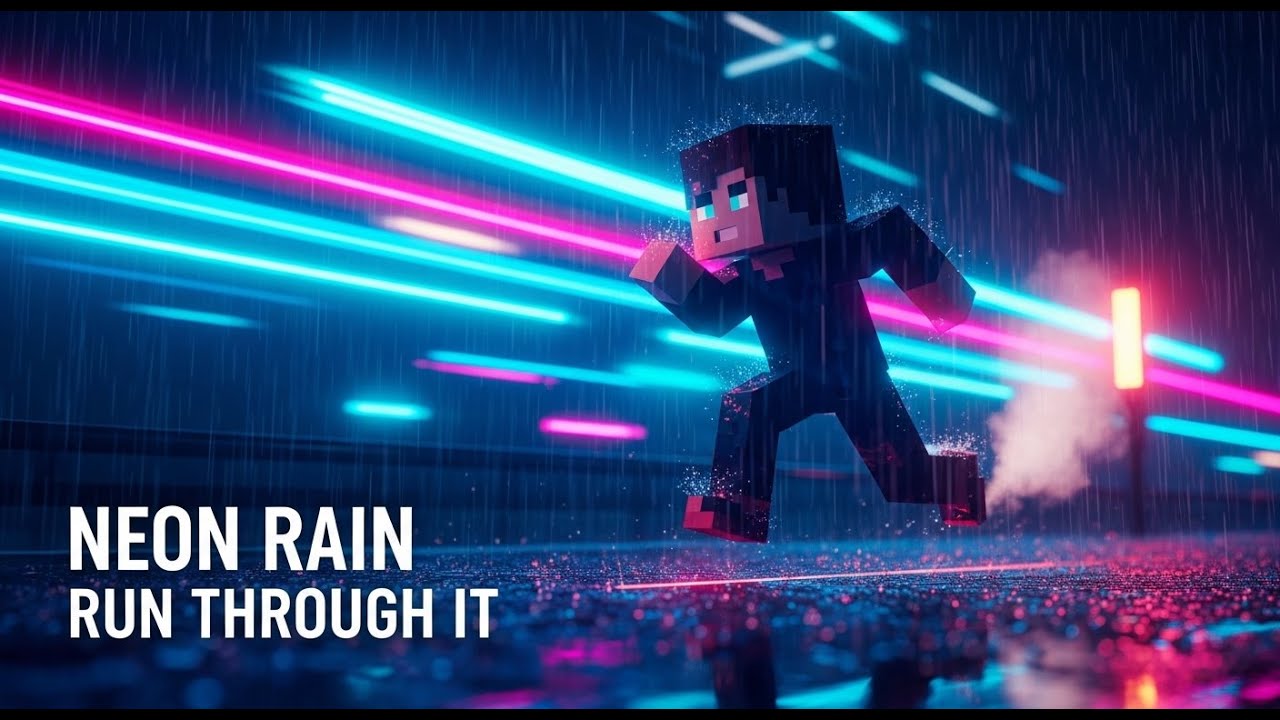 Neon Rain – DannyHO | Minecraft-Style EDM Visual | Afterglow (Track 06 ...