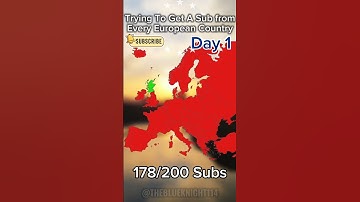 Day 1 of Trying to get a sub from every European Country #subscribe #capcut #youtubeshorts #mapping