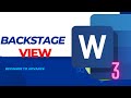Master Backstage View in MS Word! | Ultra Blue’s Complete Guide with Dartoes