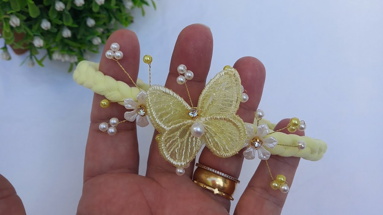 Tiara headband RN trançada com meia de seda luxinho