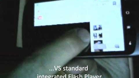 Android browser with flash player 10.1