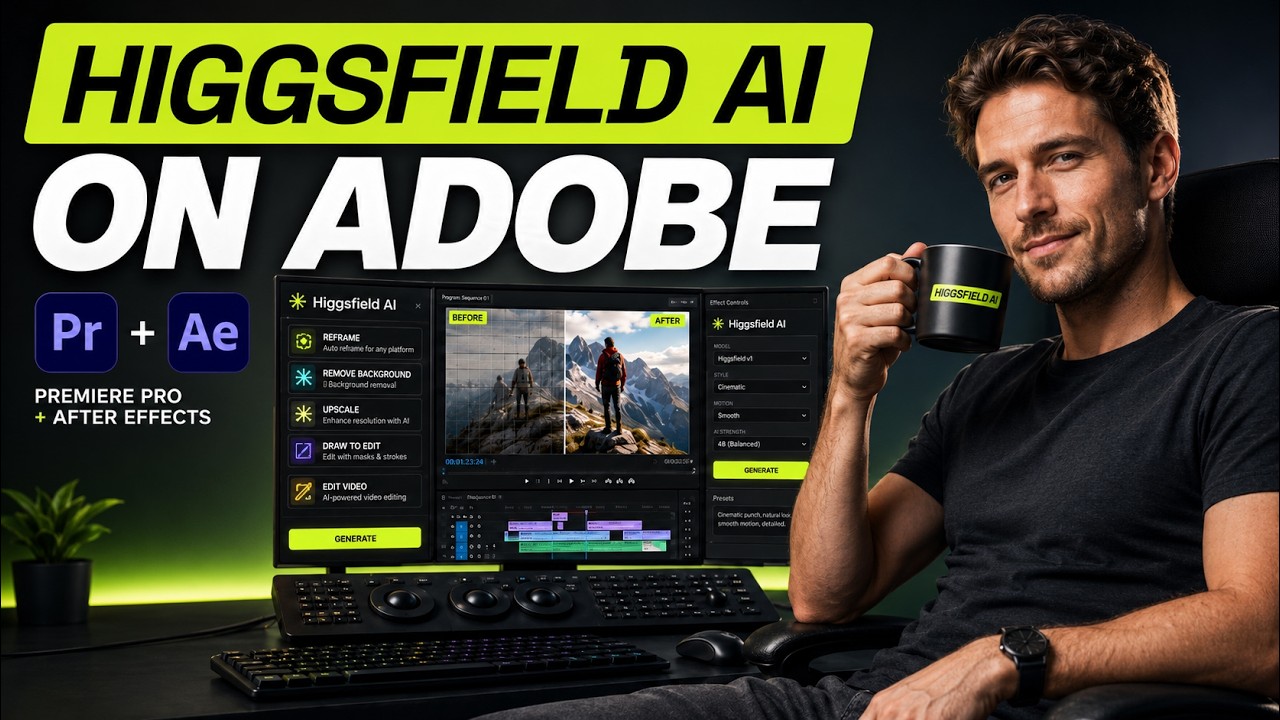 I Put Higgsfield AI Inside Premiere Pro — This Plugin Changes Everything