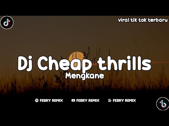 Dj Cheap thrills mengkane viral tik tok (febry remix)🎧🎧 class=