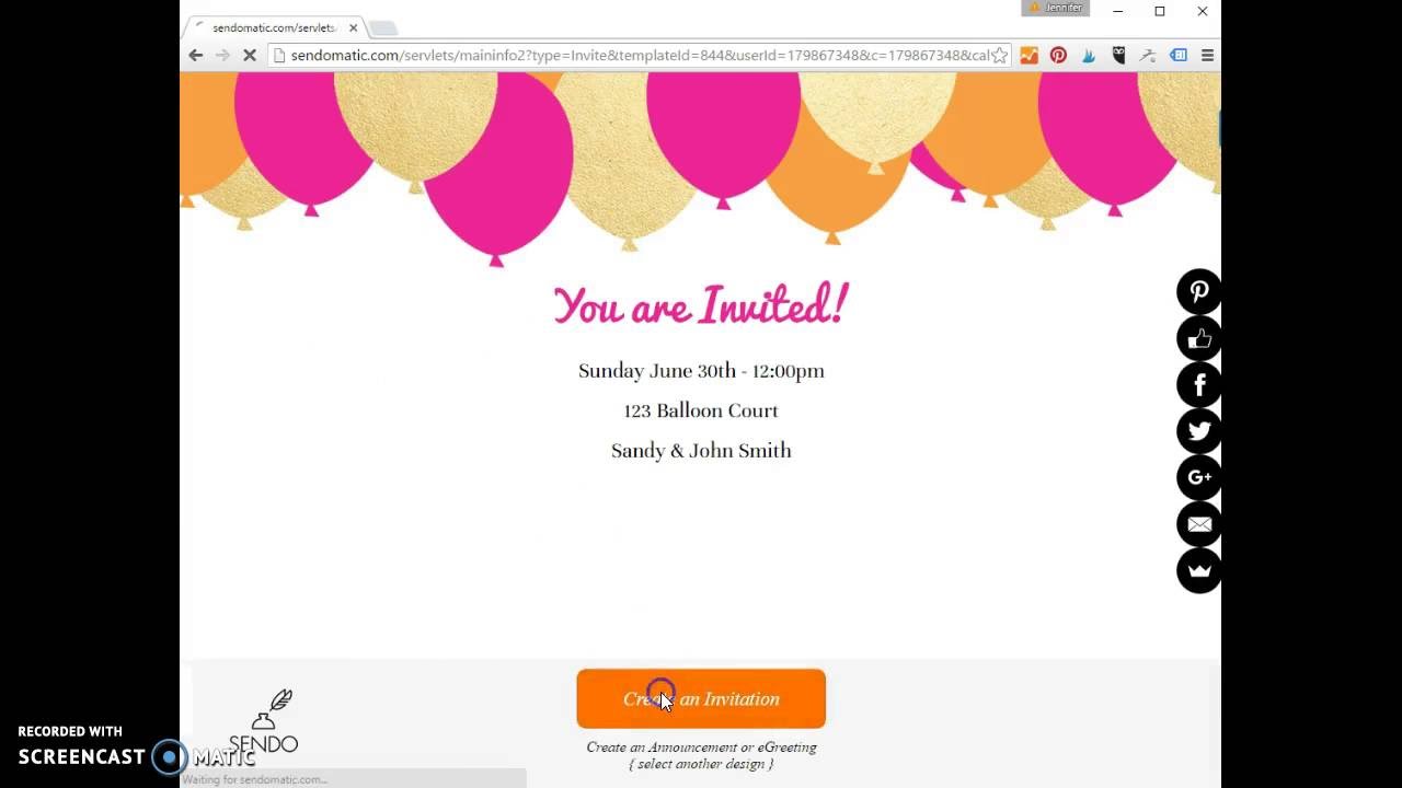 How to create a simple email invitation