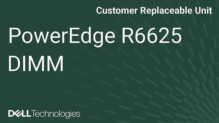 Dell PowerEdge R6625: Remove/Install DIMM