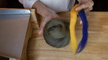 Basics of how to blend color on a drum carder with fiber arts instructor Mary Egbert