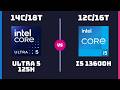 Intel Core Ultra 5 125H vs Intel Core i5 13600H – CPU Comparison