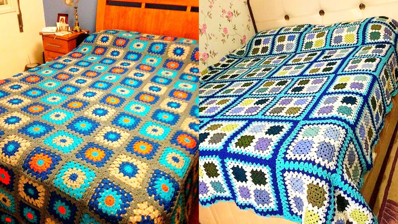 Fantastic Stylish Elegant idea of Crochet bedsheet design/Fancy crochet