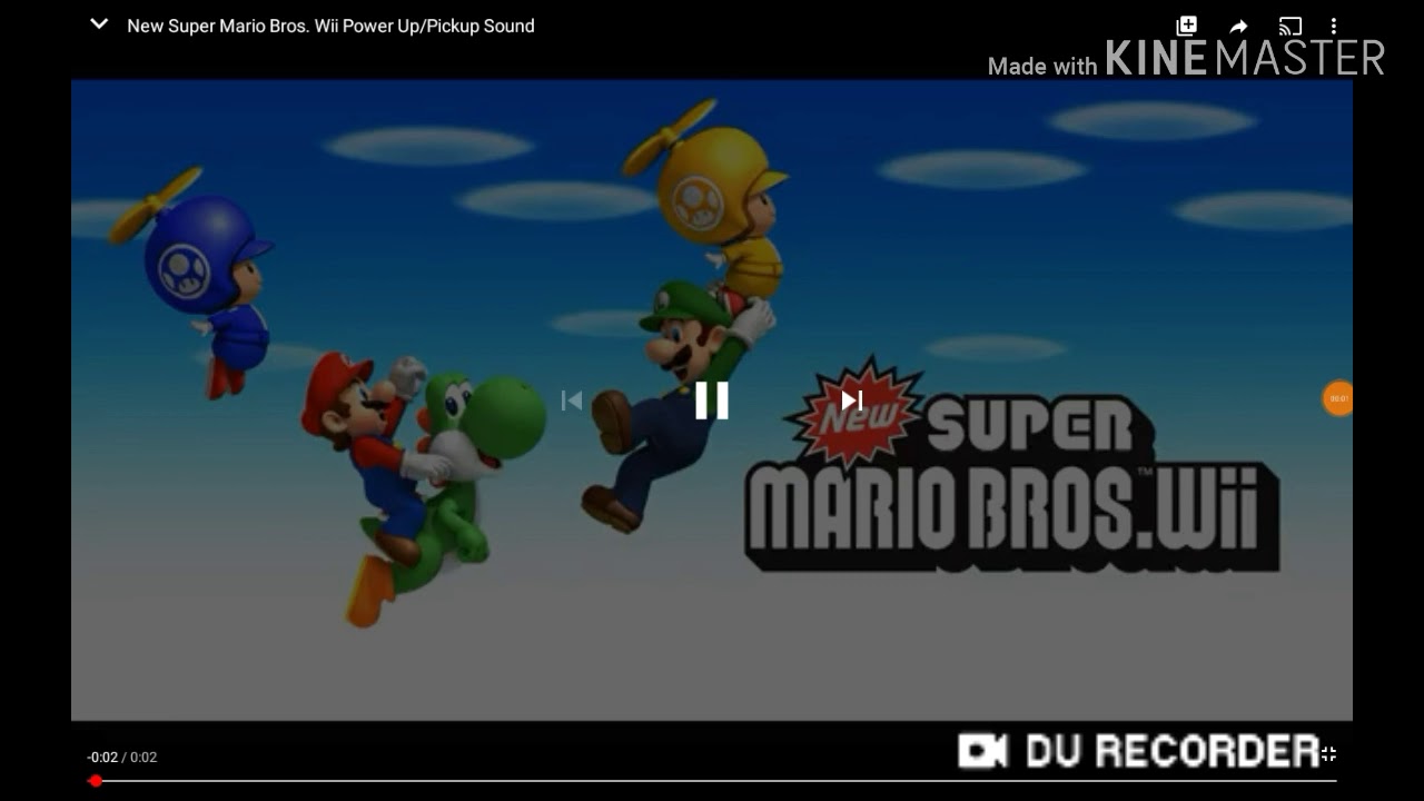New super mario bros wii powerup sound slowed down by 3