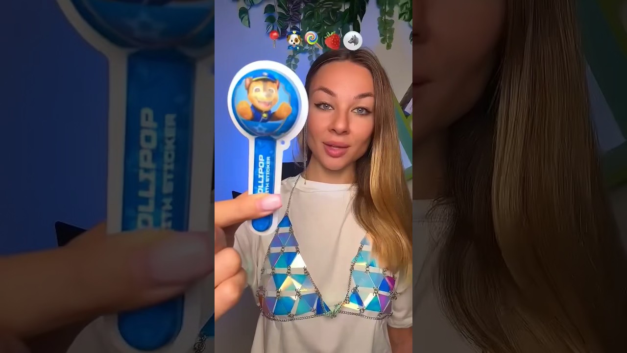 Opened blue lollipop with puppy sticker 🍢🤡 - YouTube