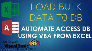 Load bulk data from excel to Access Database. Excel to Access Automation using VBA - 3